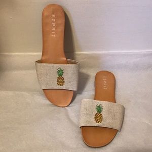 Esprit pineapple 🍍 sandals/slides